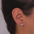 Grey | .925 Sterling Silver | Mermaid Glass Mini Stud Earrings